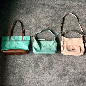 All 3/$42 - 2 Coach, 1 NY Genuine Leather